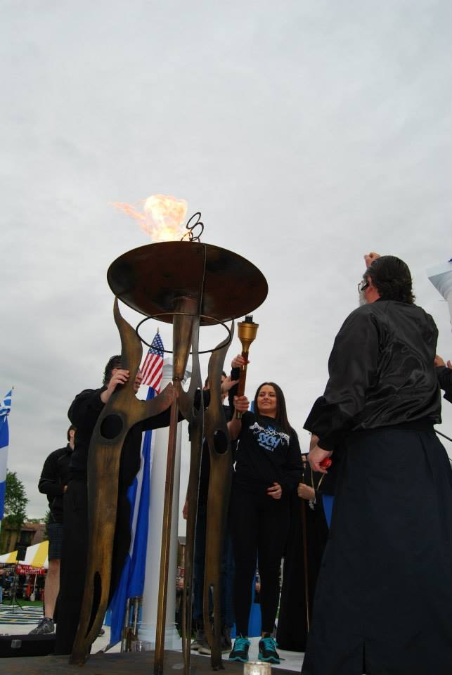 Αφή Ολυμπιακής φλόγας.