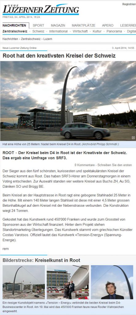 Root hat den kreativsten Kreisel der Schweiz - Luzern - Neue Luzerner Zeitung copy