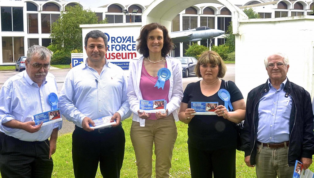 Theresa Villiers MP and team