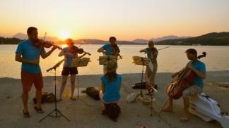 Busking in Poros 1