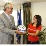 Συνάντηση με τον κ. Κουβέλη και τη μαθήτρια Βίκυ Γεωργακοπούλου.